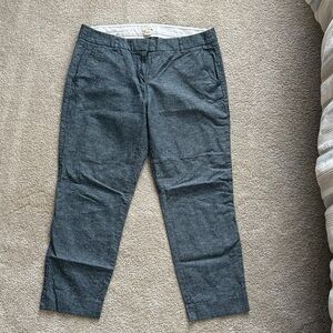 JCrew classic fit dark chambray pants